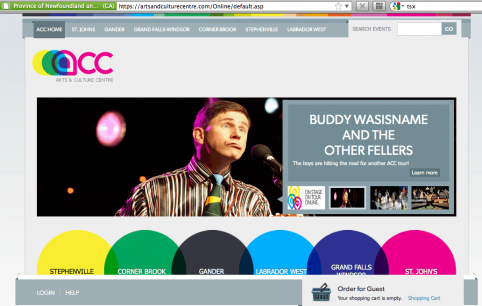 Buddy Wasisname for the Arts and Culture Center website