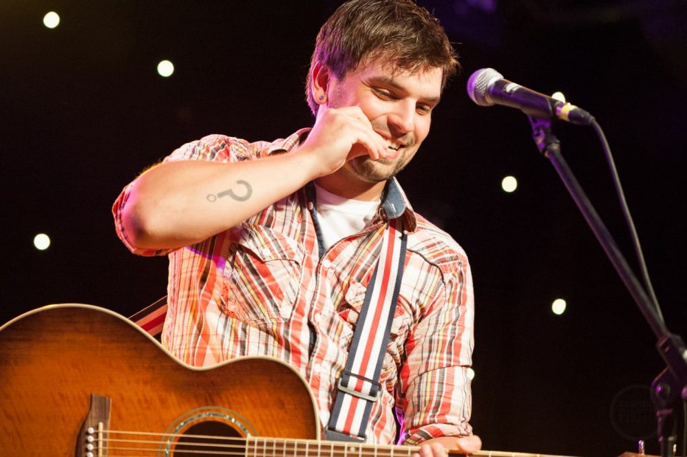 Rex Goudie performing at George Street Festival