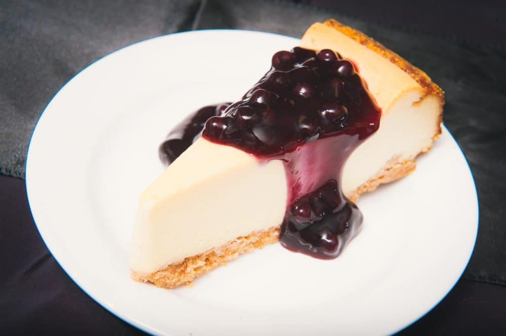 Blueberry Topped Cheesecake