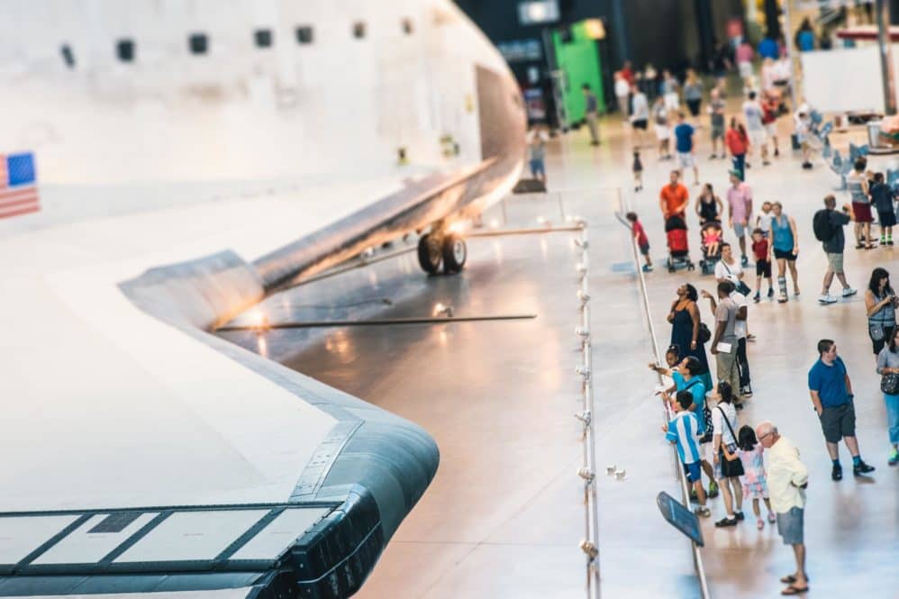 NASA's Discovery shuttle at the Smithsonian