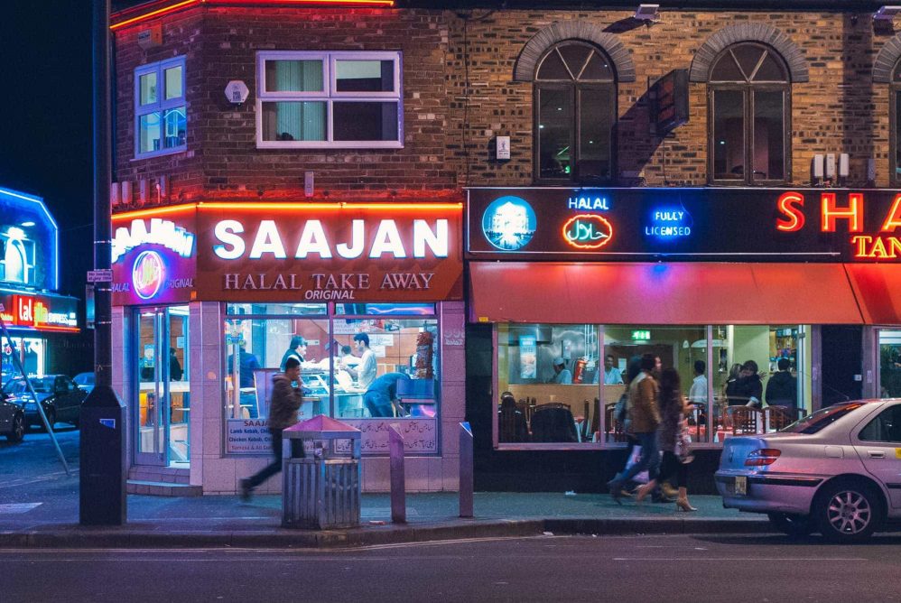 Curry Mile in Manchester England