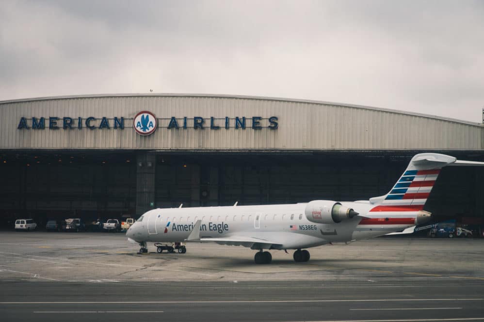 American Airlines hanger at La Guardia