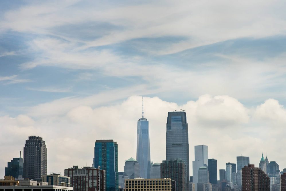 Quick shot of the Manhattan skyline from the west, out of New Jersey.