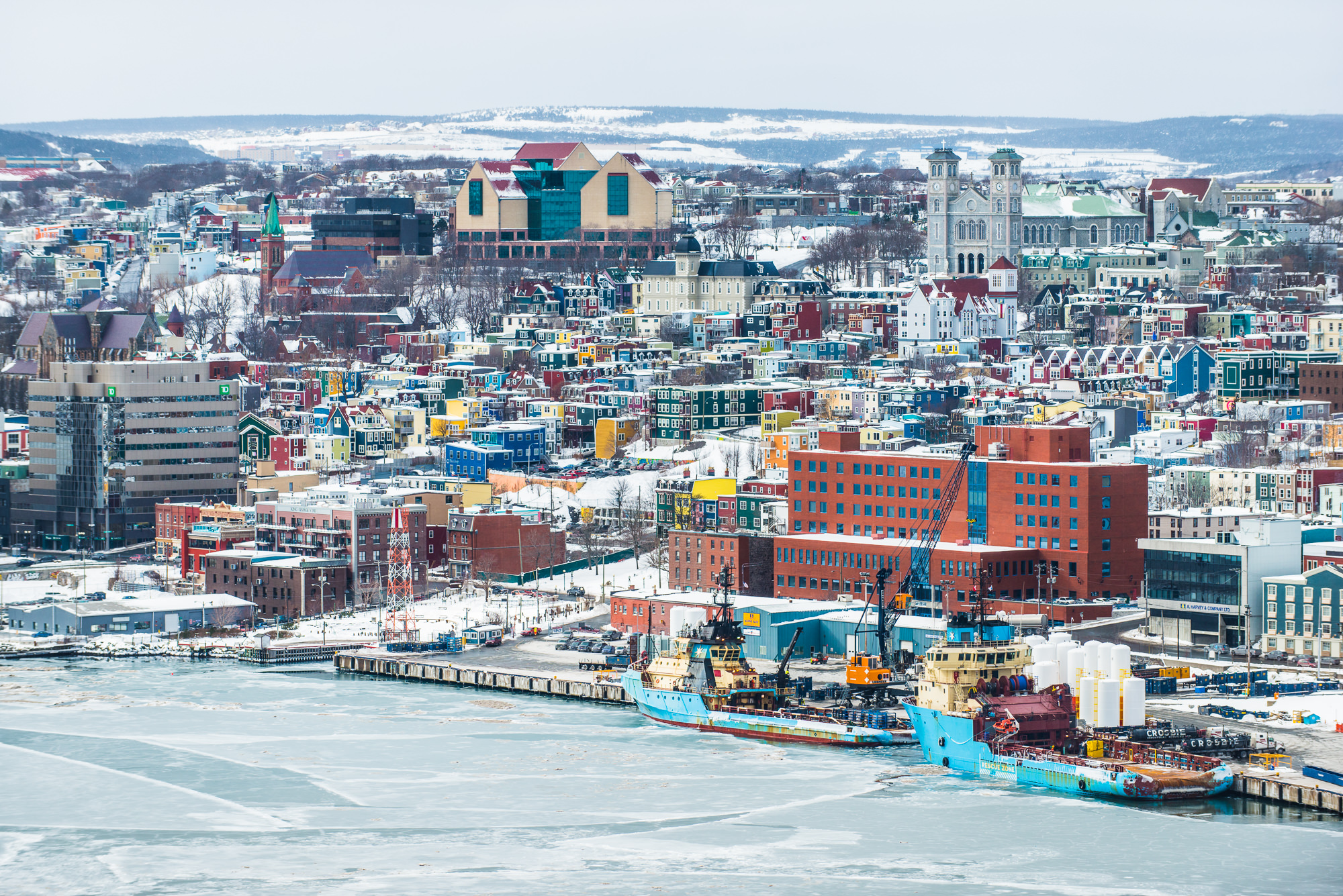 It’s not very often that the St. John’s Harbor will completely freeze over but with utterly bitter temperatures we had to deal with during the winter of 2013-2014 it’s no surprised it spent almost a month walking the fine line of frozen over and about to freeze over on a daily basis. It was quite impressive to see and many said it hadn’t frozen over like this in over 20 years.