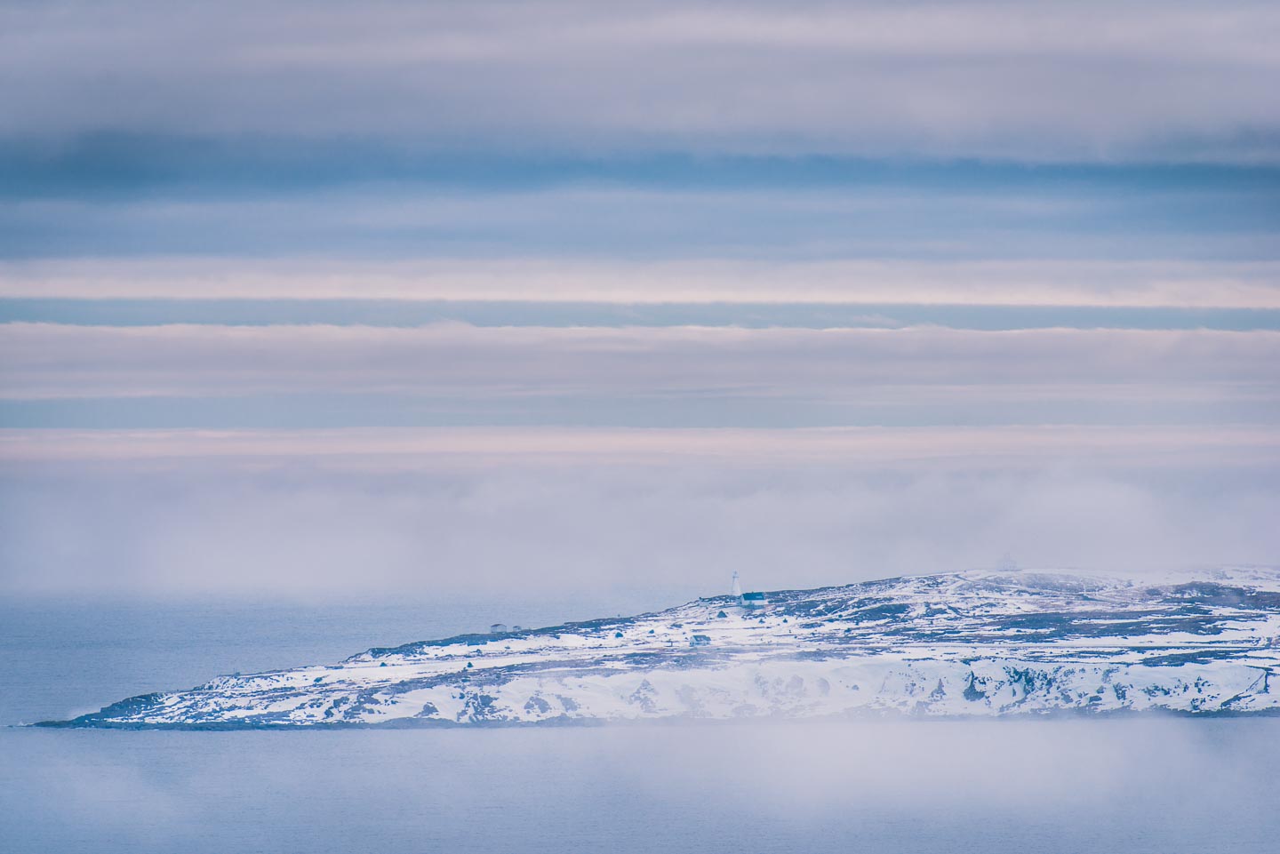 Cape Spear in the mist. What a dreamlike photograph this turned out to be, almost like a painting.