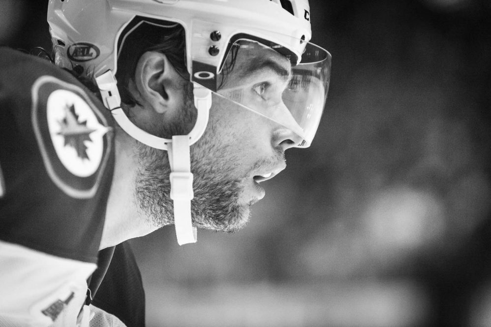 A close up photo of Will O’Neil during his years playing for the St. John's IceCaps