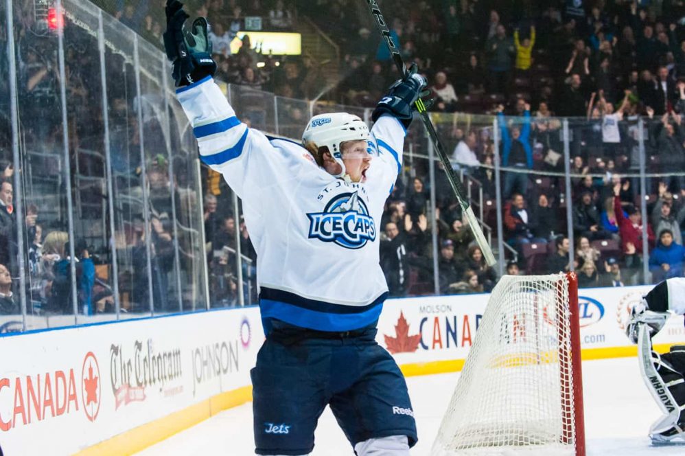 Ben Walker scores his first goal of the season and boy, was it a big one. Nearing the halfway point of the overtime period in a game timed 0-0 the St. John’s IceCaps pulled off what many would consider an upset in defeating the top team in the league, the Manchester Monarchs.